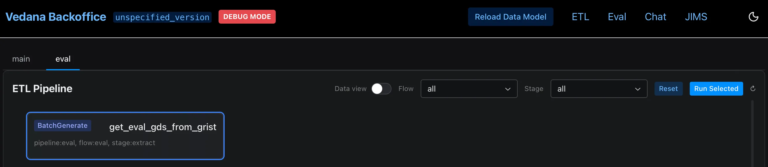 Eval pipeline